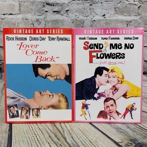 Lover Come Back & Send Me No Flowers DVD - Doris Day Rock Hudson Vintage Art NEW